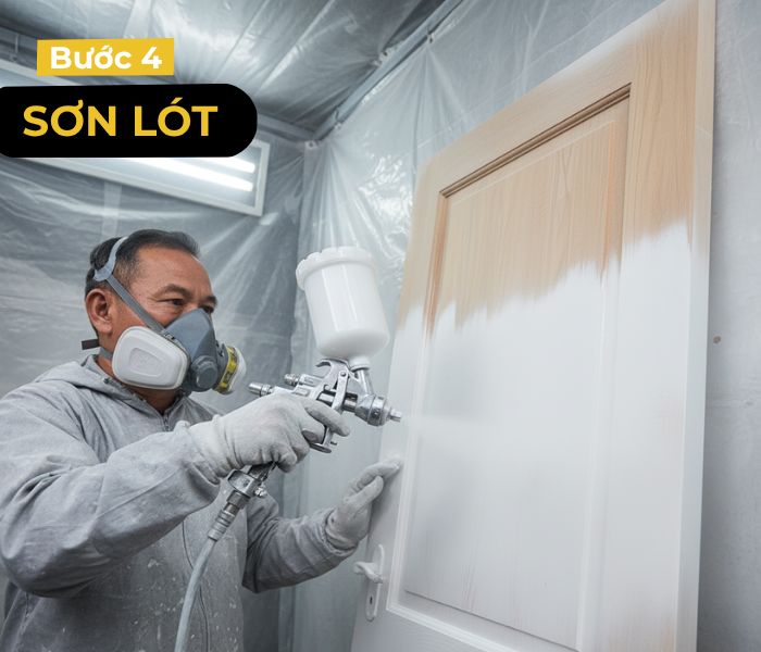 Sơn cửa gỗ
