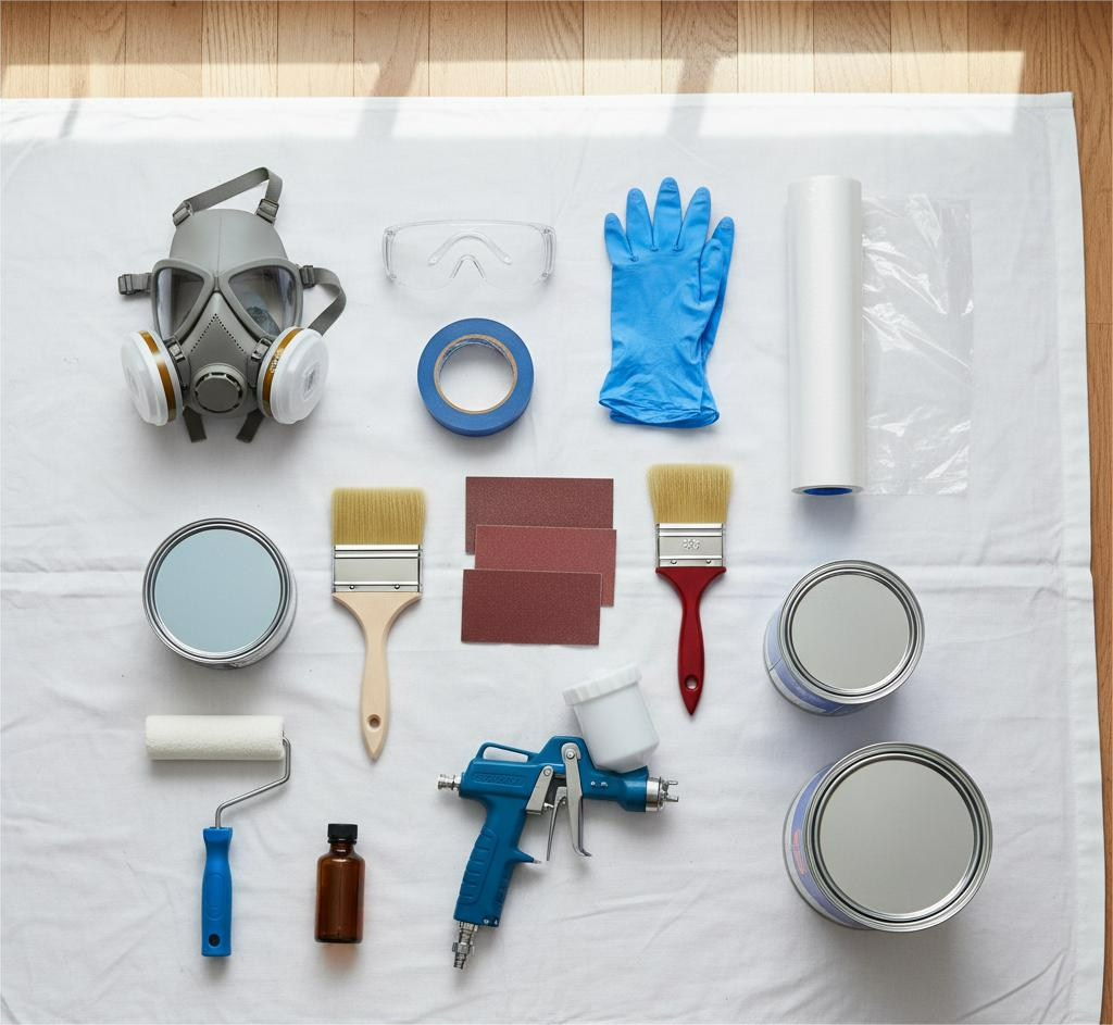 Dụng cụ sơn cửa gỗ