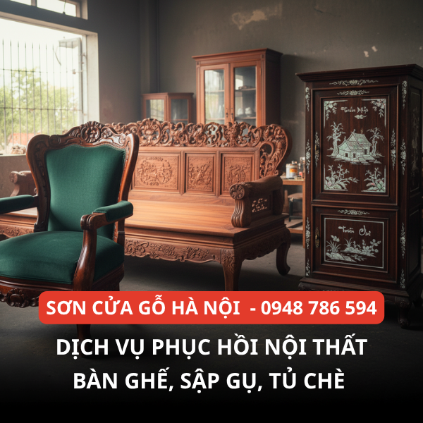 Dịch vụ phục hồi đồ gỗ